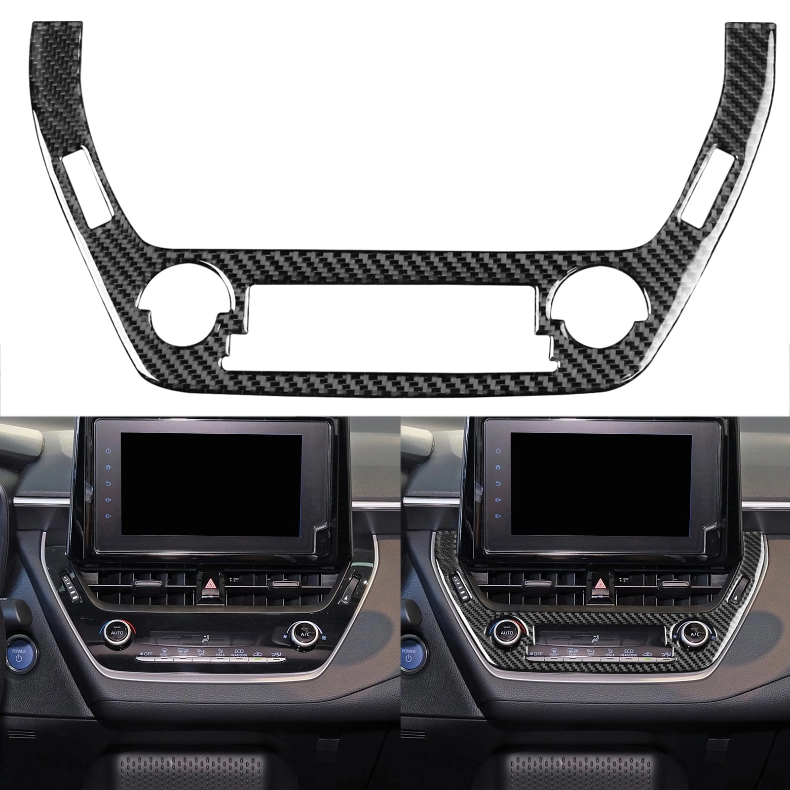 Carbon-Universe AC Adjustment Control Panel - Toyota Corolla & Cross 2019 2020 2021 2022 2023 2024 2025