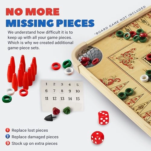 Board Equipment Set - 46 Playing Pieces Instruction Manual Carrying Case