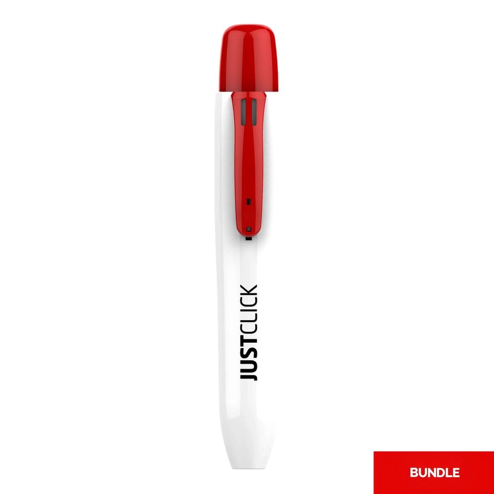 Morris Profumi Just Click Whiteboard Marker L - Red Bundle