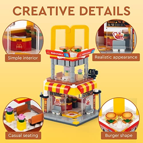 City Street View Burger Shop - 244 pcs