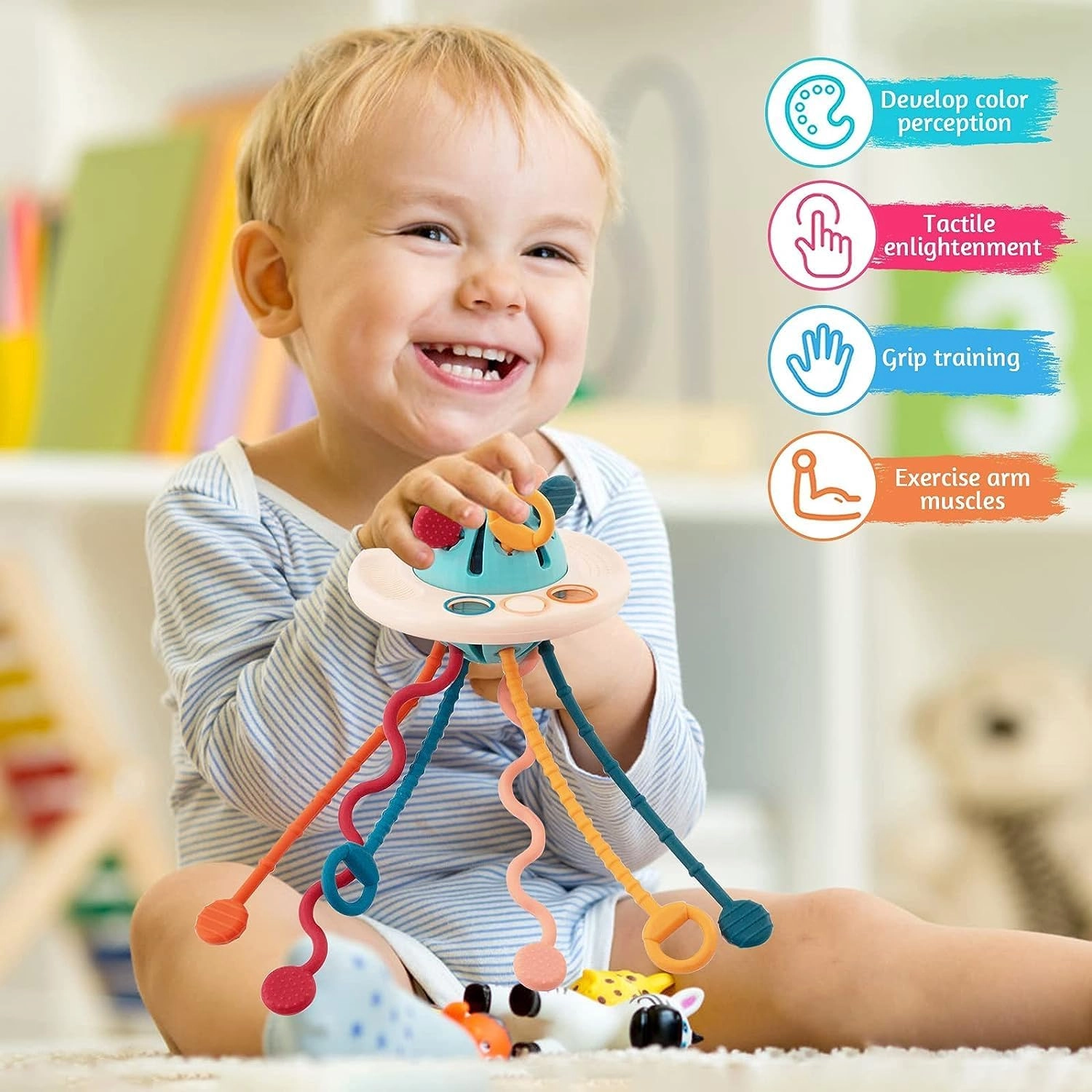 Sensory Montessori Baby Silicone Toy - Suitable for 18 Months & above