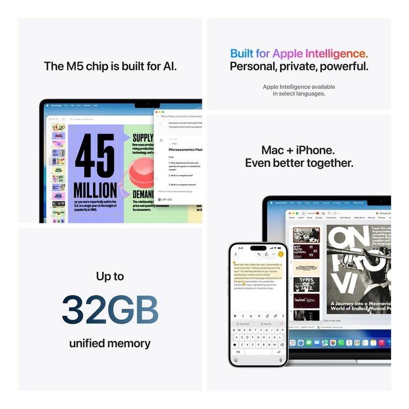 MacBook Air 2026 - 13.6'' M5 16GB Unified Memory 1TB SSD