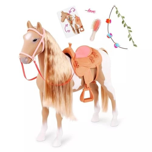 Hair Play Horse - 20-inch for 18-inch dolls Includes saddle & accessories Ages 3+