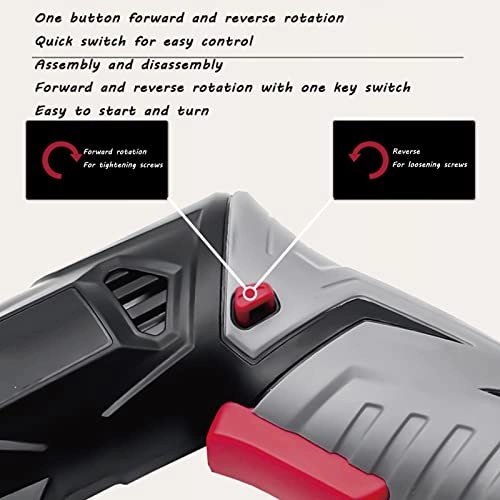 Portable One-Button Brushless Impact Lithium Electric Drill - 1200ma