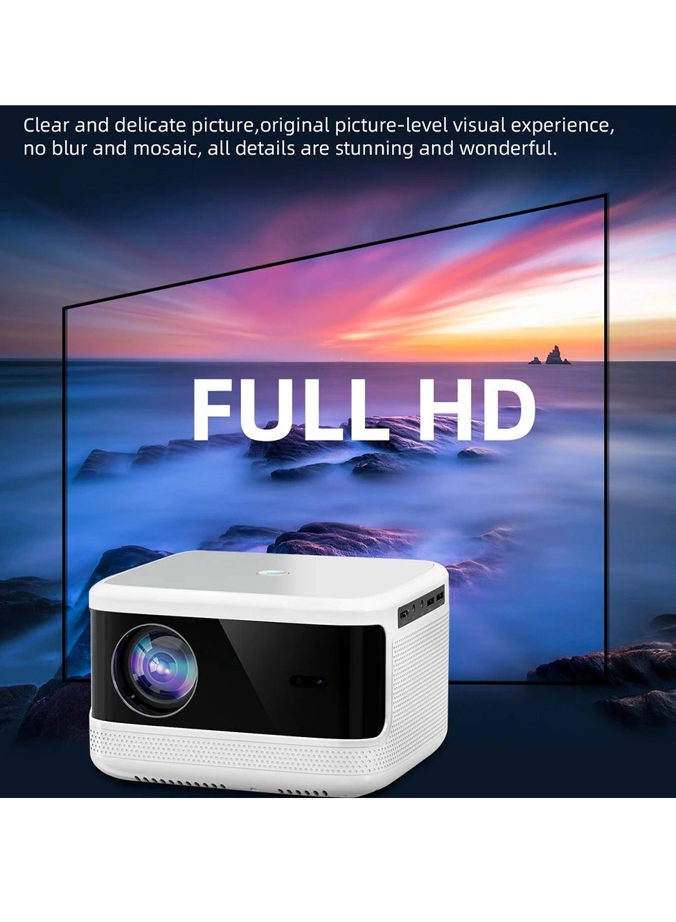 Portable Projector 1pc, White 4