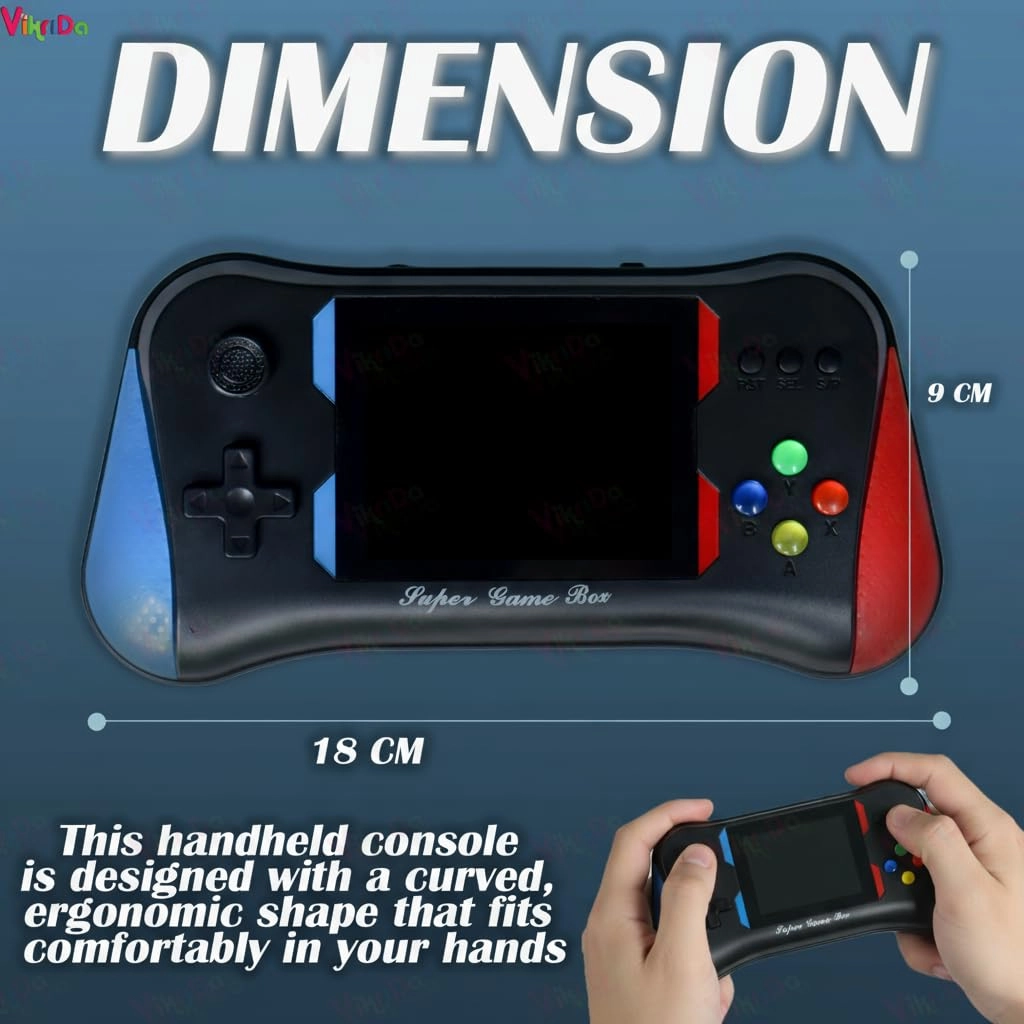 500 in 1 Classic Retro Games - 3.5-inch LCD 800mAh Rechargeable