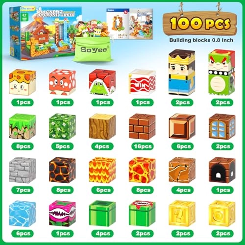 Magnetic Blocks - 100pcs