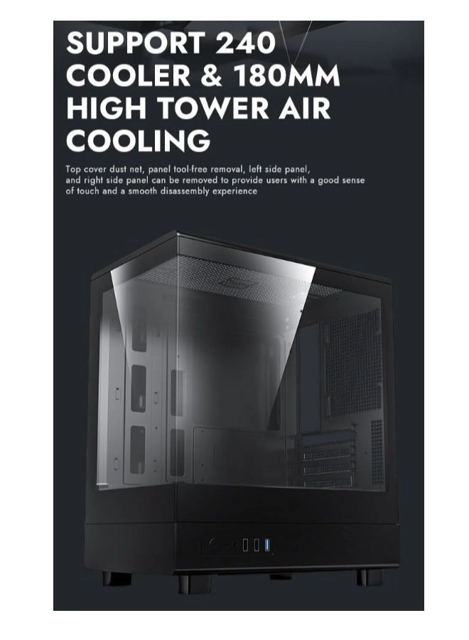 DB330M - Tempered Glass M-ATX/ITX 3x120mm ARGB