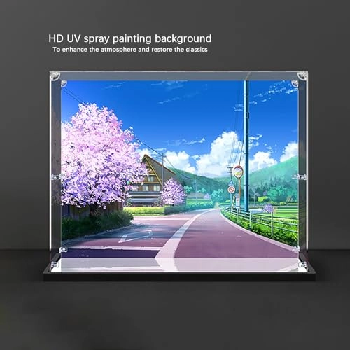 Display Case - Acrylic 40 x 25 x 30 cm Mirror + Spray Painting Thickened (3mm)