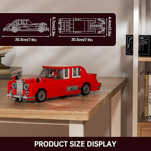 10145 - Oldtimer Model Car Building Blocks 433 pcs