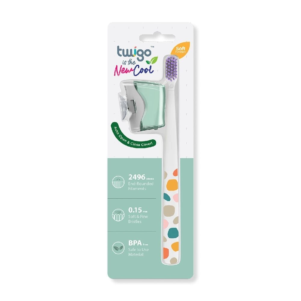 Flipper Twigo Toothbrush With Cover - Soft