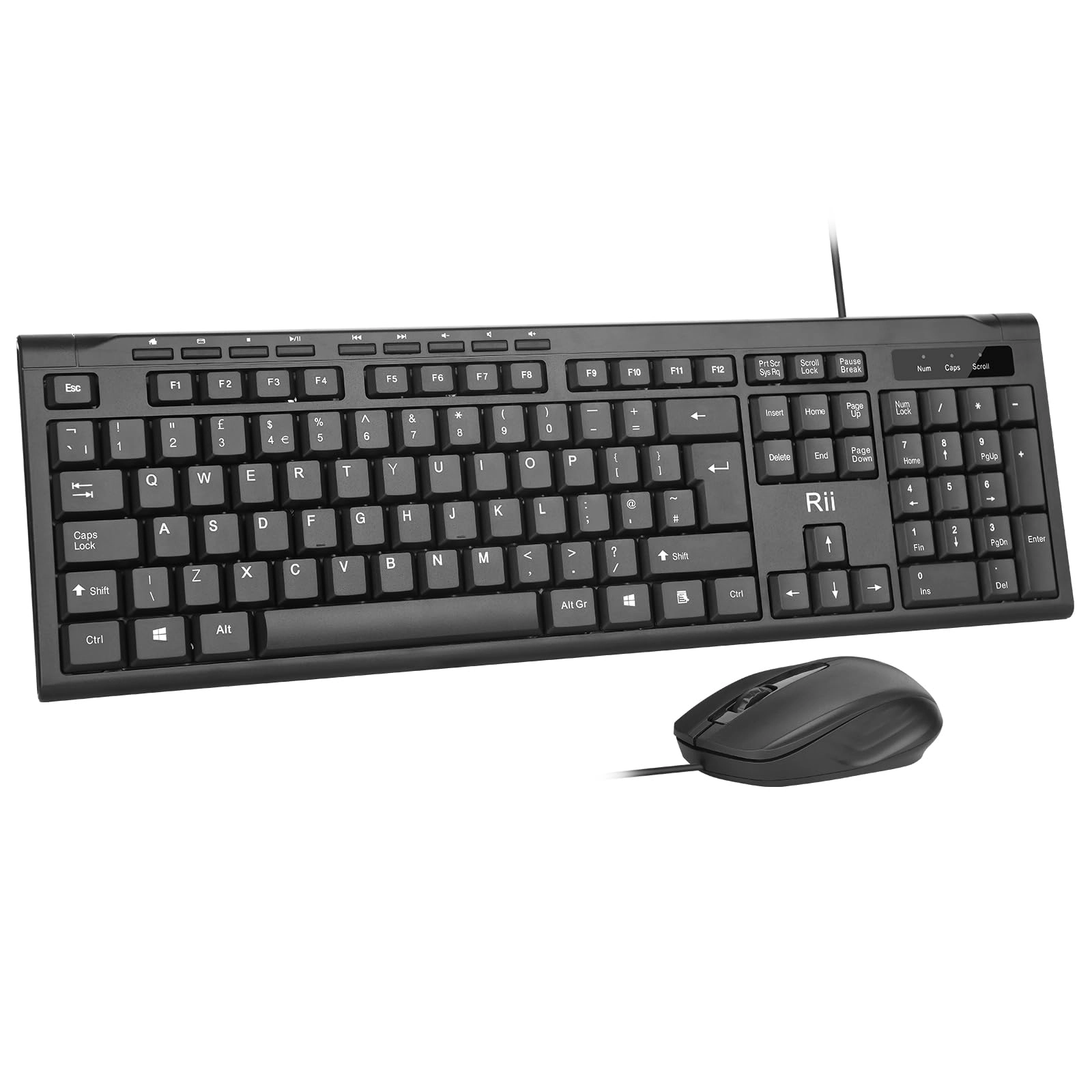 Keyboard and Mouse Set - QWERTY Wired