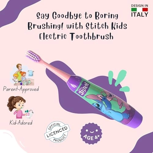 Disney Stitch Battery Powered Electric Toothbrush