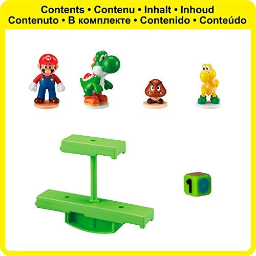 Super Mario Balancing Game - 3 Tabletop Action Games + Super Mario Action Figures - 12 Collectible