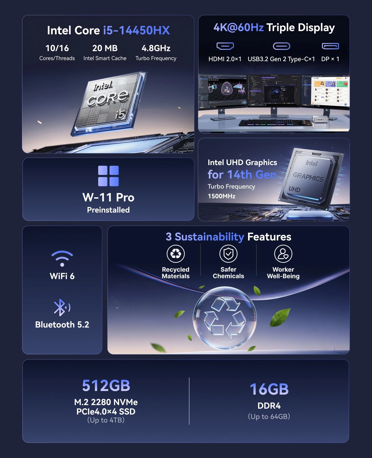 Hyper H2 - 14450HX 16GB 512GB