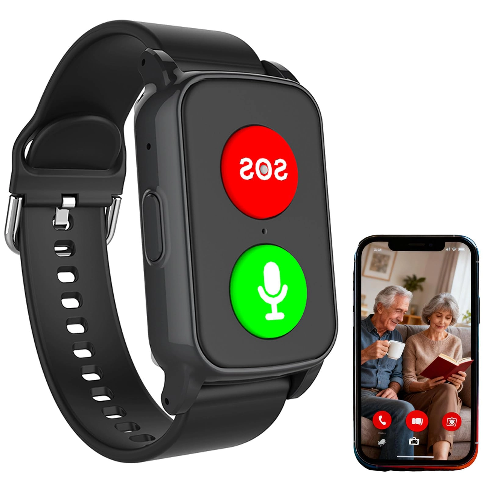 LRPMGZYoe Fall Detection Watch GPS
