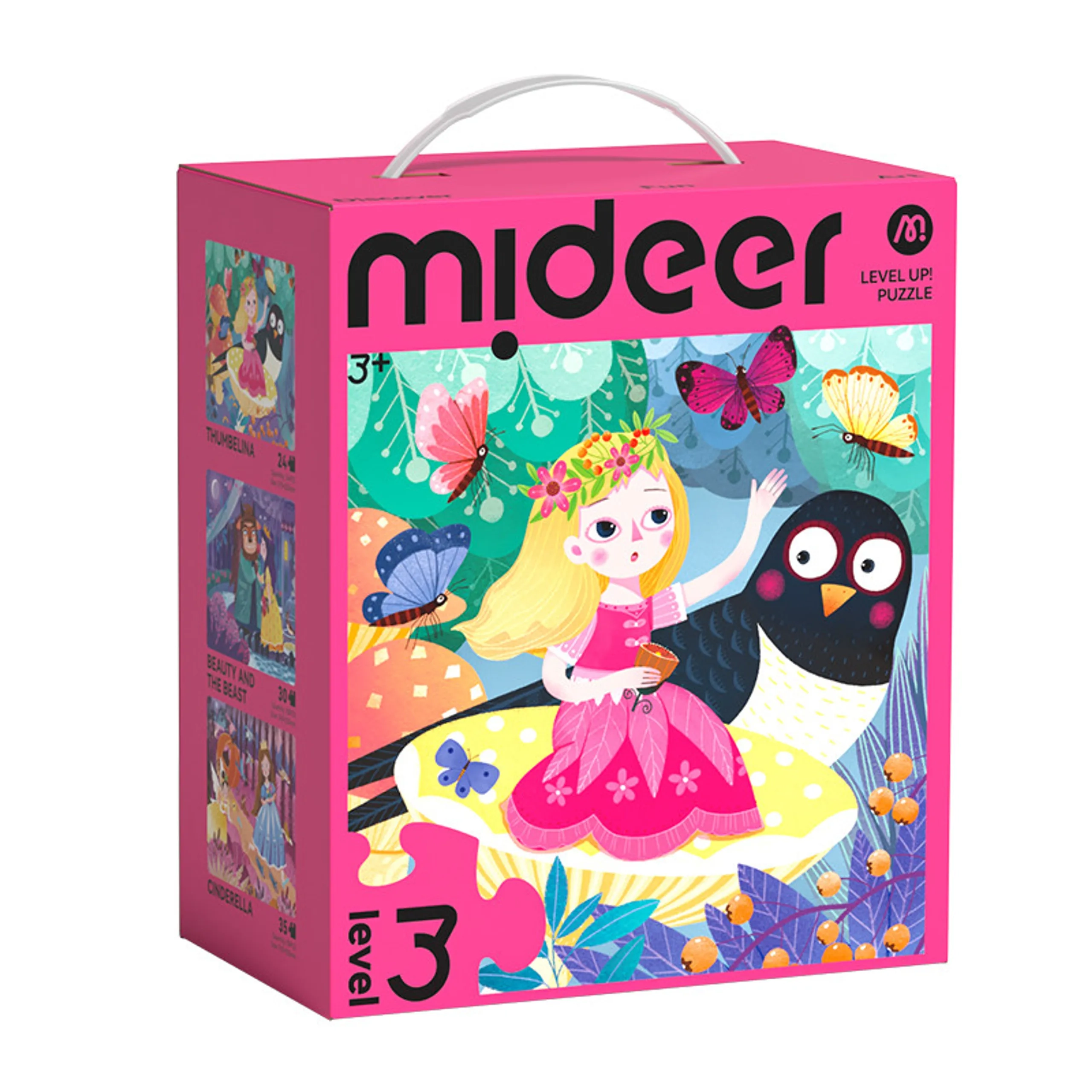 MIDEER Princess Adventures 3-in-1 Puzzle (30654455-MD1479) - 89 pcs
