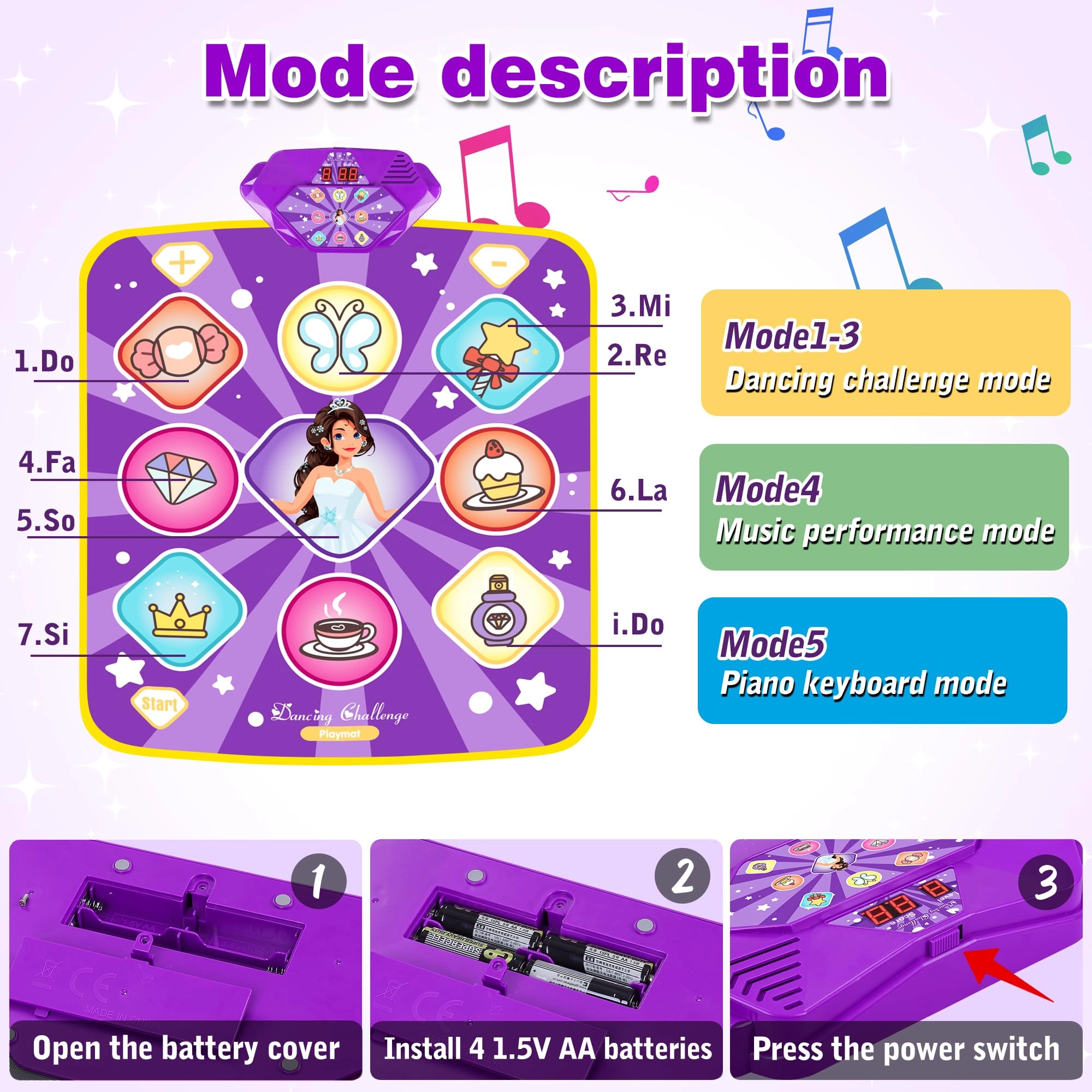 Dance Mat Toys - 3-12 years