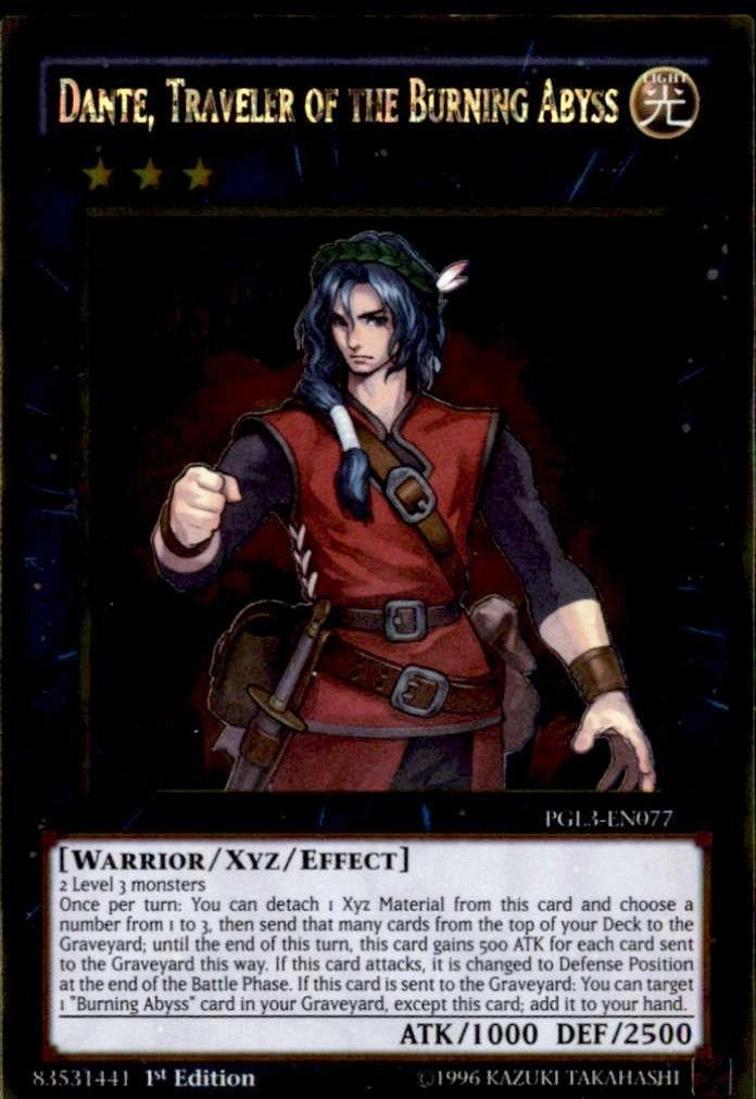 Konami Dante, Traveler of the Burning Abyss PGL3-EN077 - 1st Edition