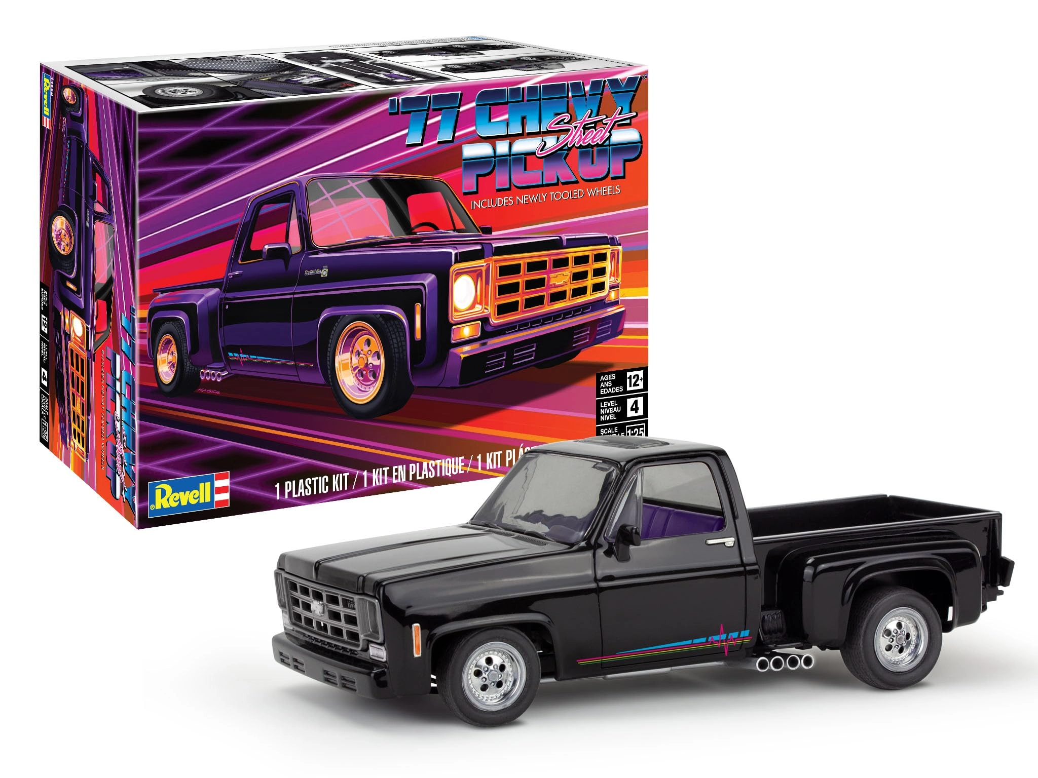 Revell '77 Chevy Street Pickup Model Kit (14552) - 1:25