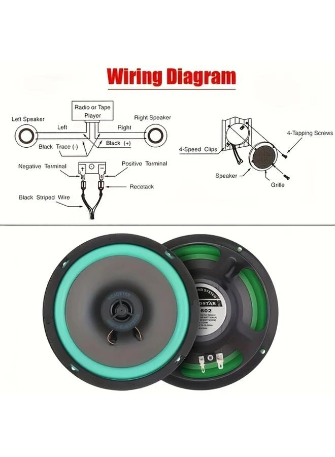 Car Coaxial Speakers - 6.5-inch