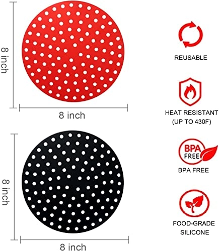 Silicone Air Fryer Liners - 2 piece(s)