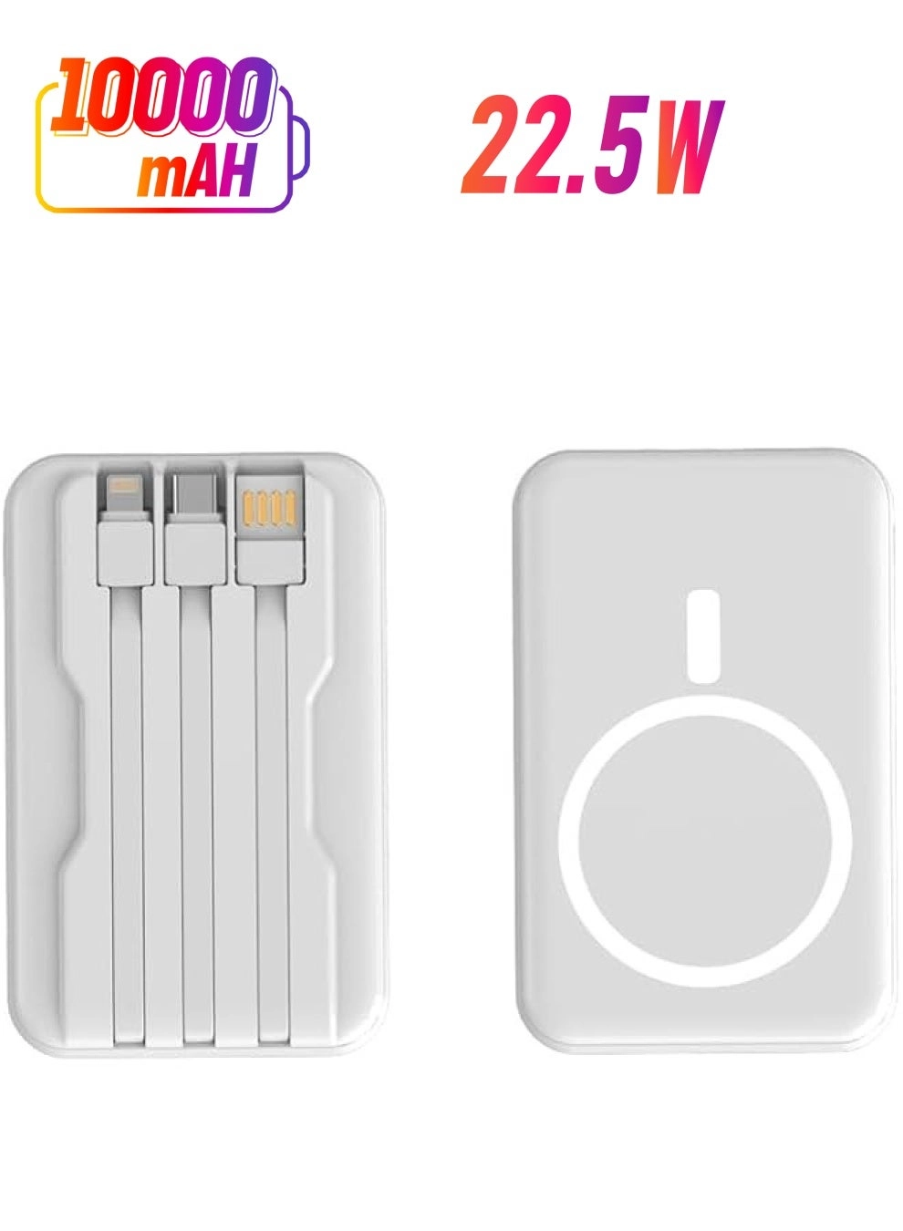 erorex Magnetic Wireless Power Bank - 10000mAh 22.5W Fast Charging