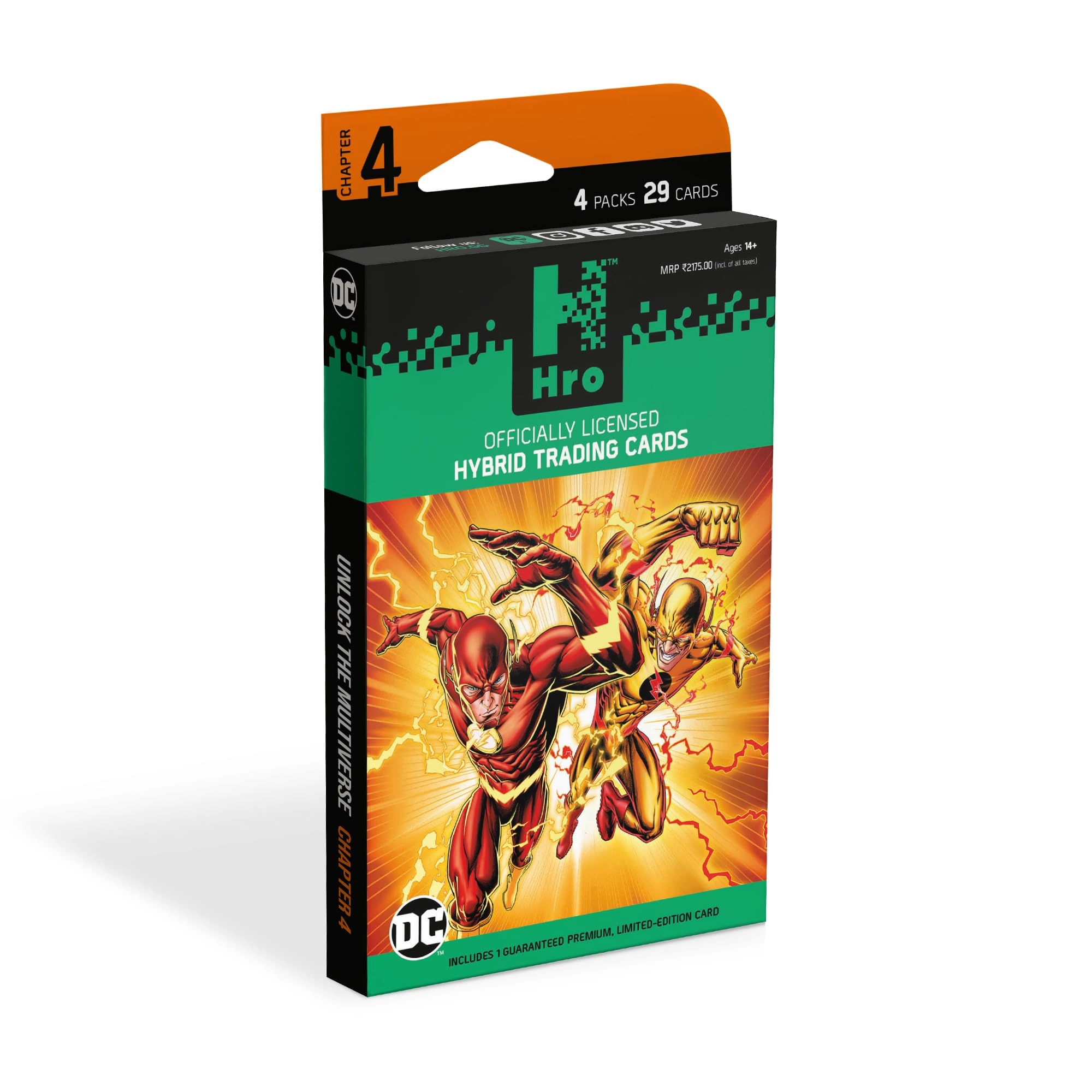 Cartamundi DC Chapter 4 Hybrid Trading Cards Collection - 4pcs