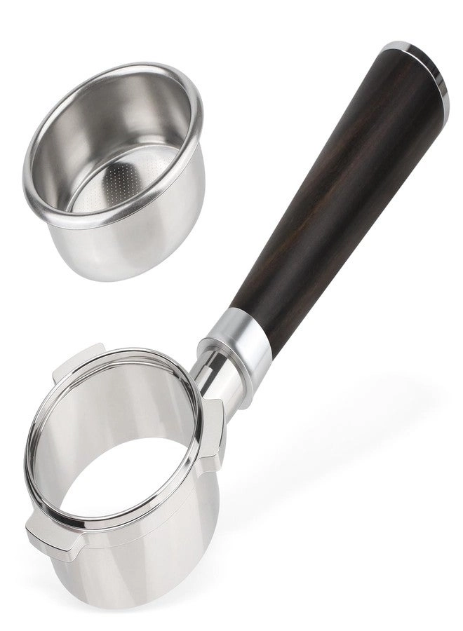 CTSZOOM Bottomless Portafilter - 54mm Blackwood Handle