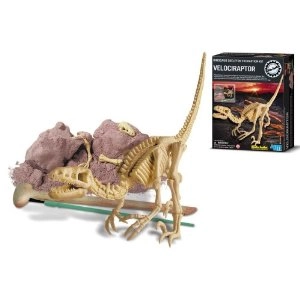 4M Kidz Labs Dig A Velociraptor Skeleton