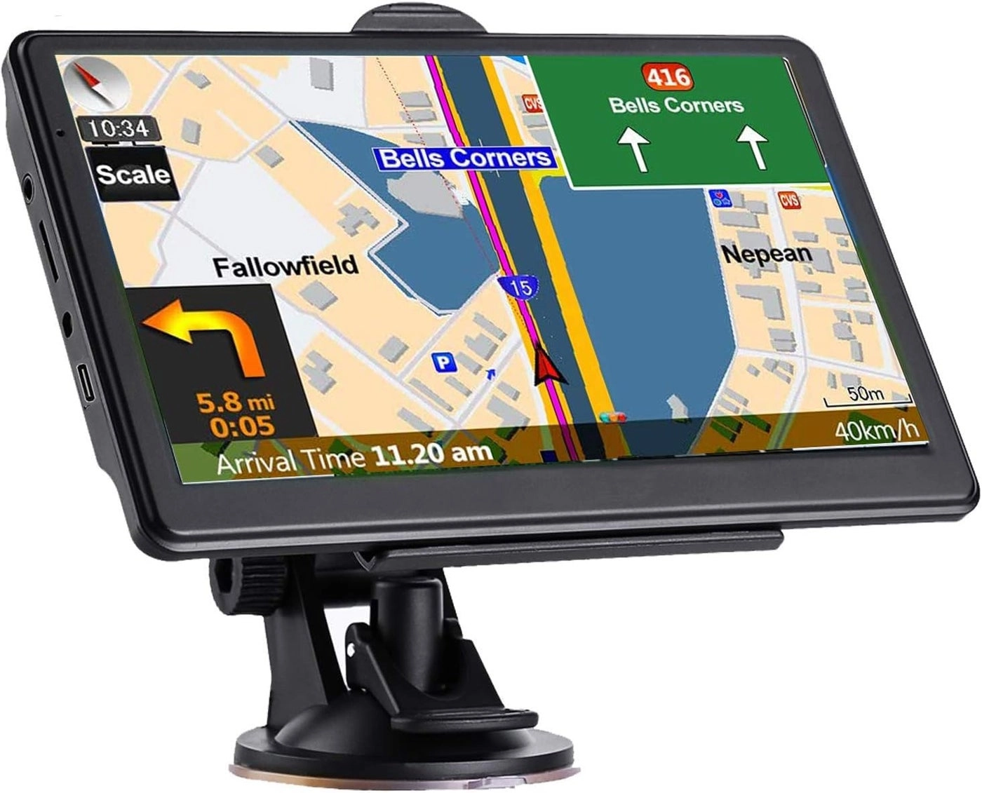 NAVRUF Navegacin GPS para coche - 7 inch United States Canada Mexico