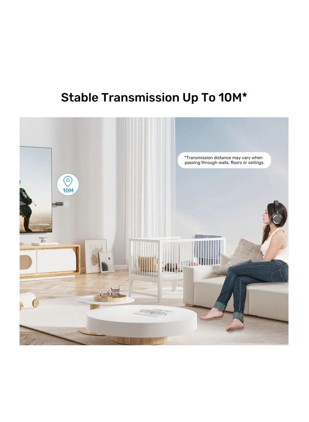 Bluetooth Transmitter Receiver - Bluetooth 5.0 Rechargeable battery