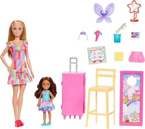 Day at The Fair Playset - 2 Dolls Color-Change Face Photo Stand Ages 3+