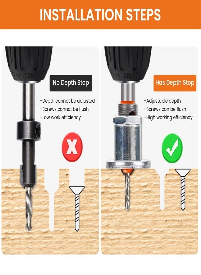 Countersink - Carbide Tipped 5Pcs