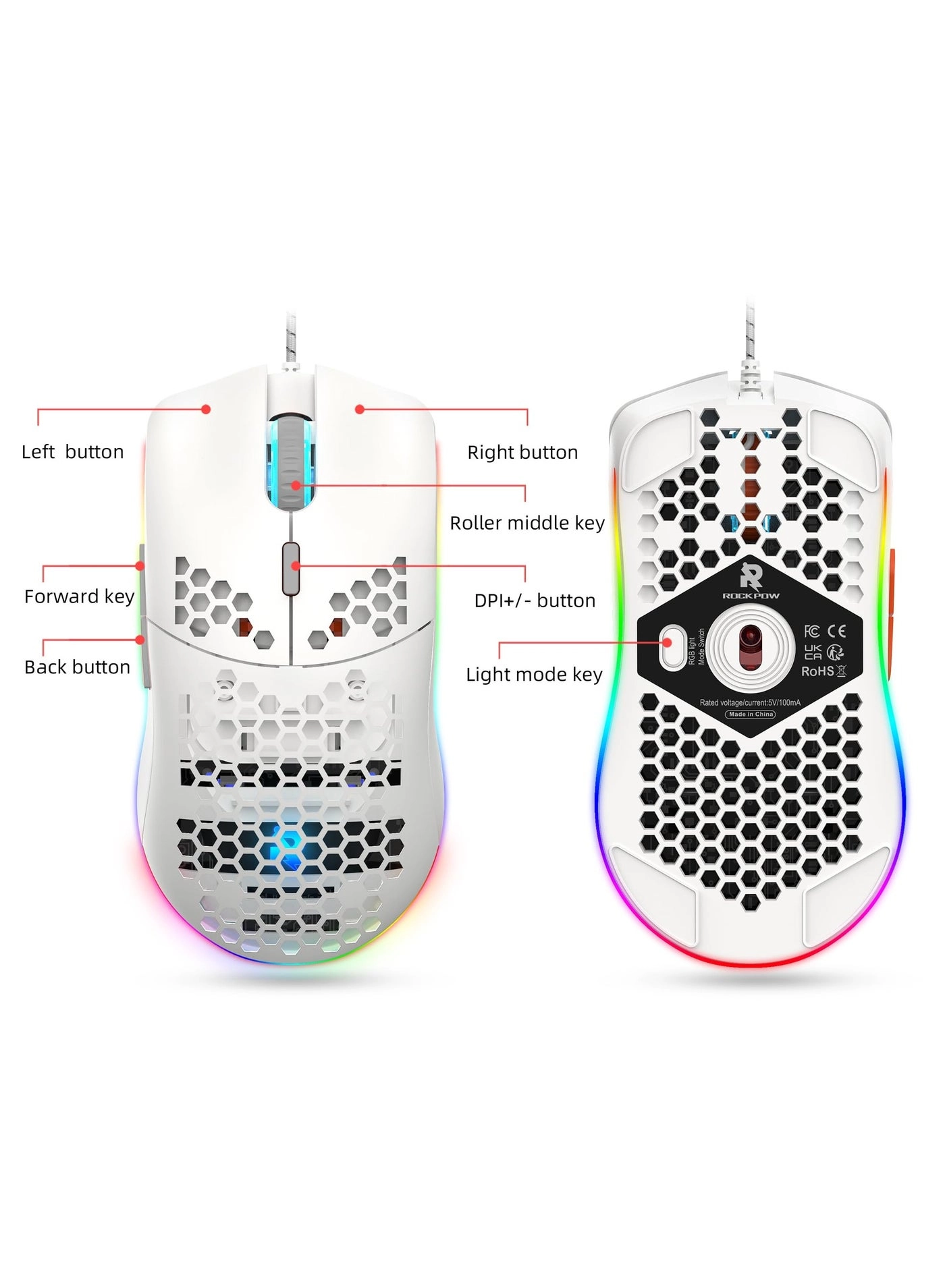 Gaming Keyboard and Mouse Combo - Wired