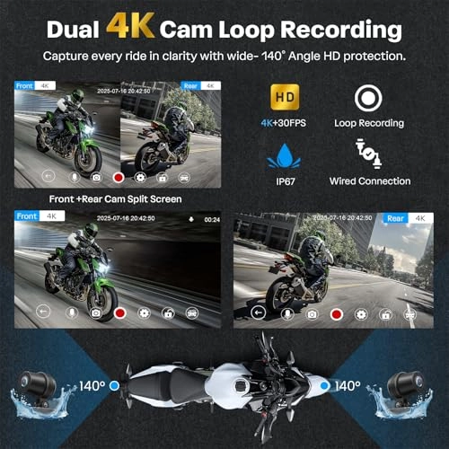 Motorcycle CarPlay Screen - 4K