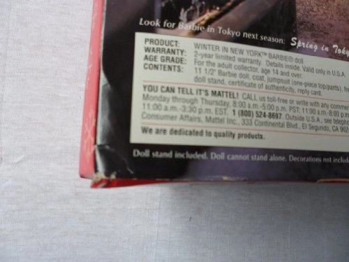 Barbie Winter In New York - Collector Doll Ages 15+