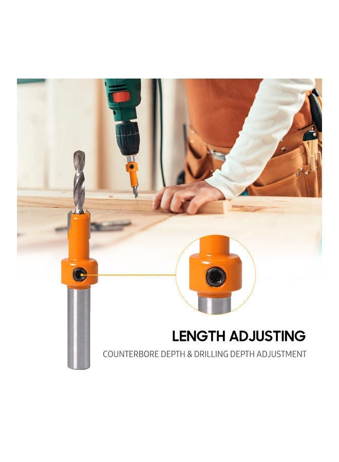 Countersink Drill Bit Set - high hardness carbon steel 6-Piece