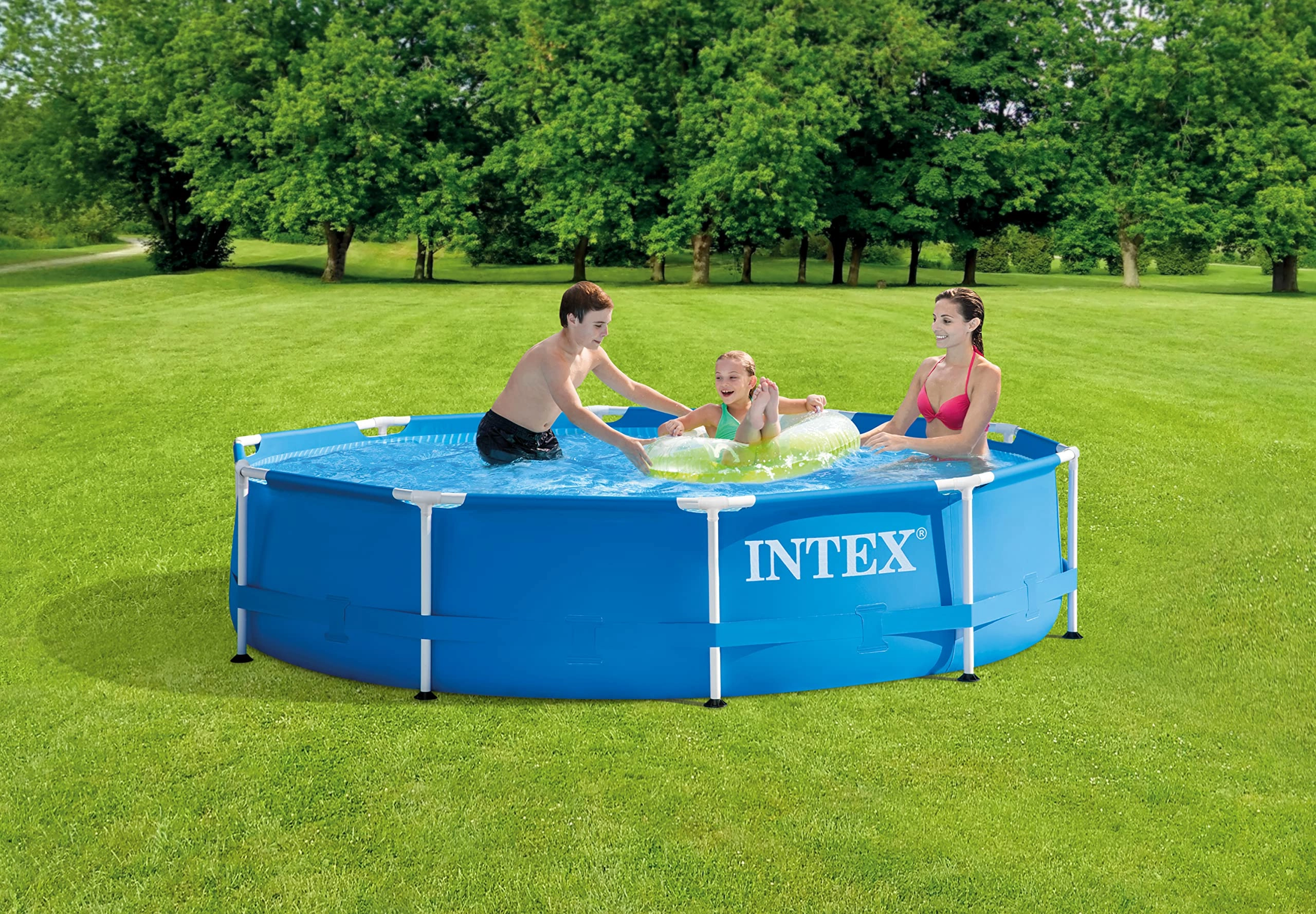 Metal Frame 10 ft x 30 in Above Ground Pool - 1185 Gallons