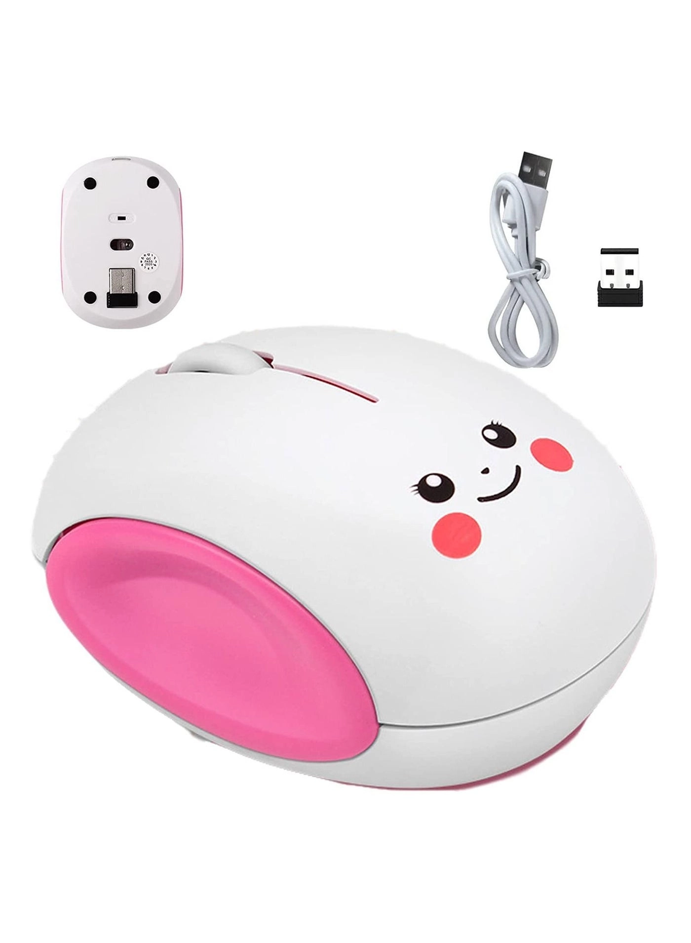 Smiley Bun Egg Shape Cartoon Mouse - Wireless
