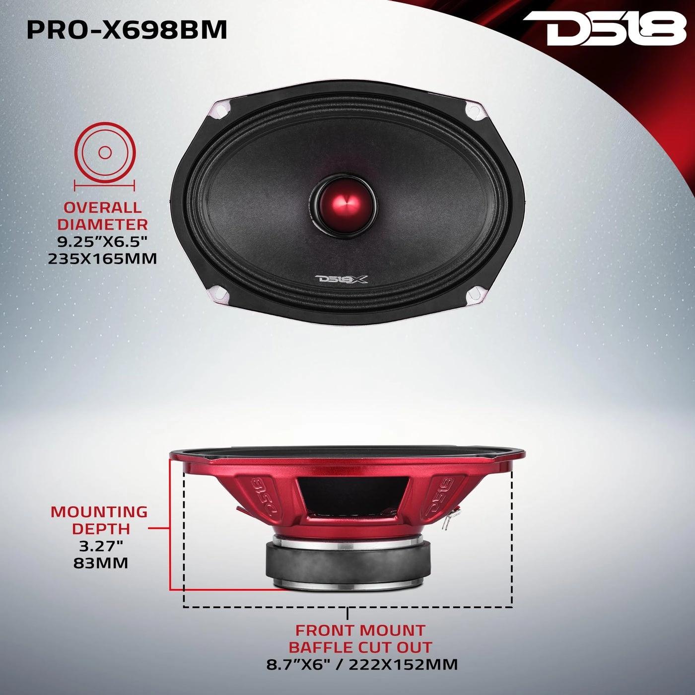PRO-X698BM - 6x9 Surround Sound