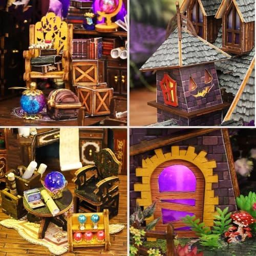 Miniature Wooden Dollhouse Furniture Kit - Creative Room 1:24