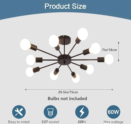 Sputnik Ceiling Lamp - Dimmable