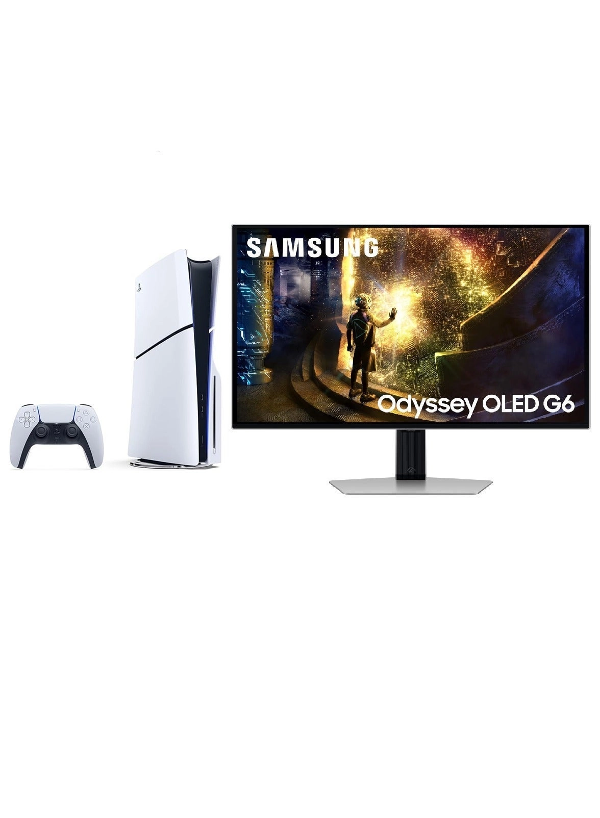 Odyssey G6 - 27” QHD 240Hz + PlayStation 5 Digital Edition - UAE Version