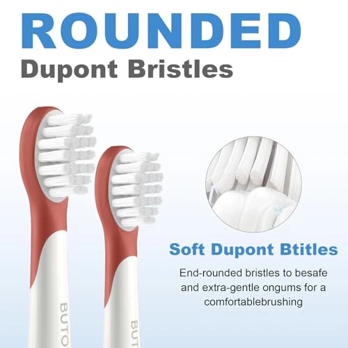 Kids Toothbrush Heads - 6 Pack Soft Electric Replacement Brush Child 3-7