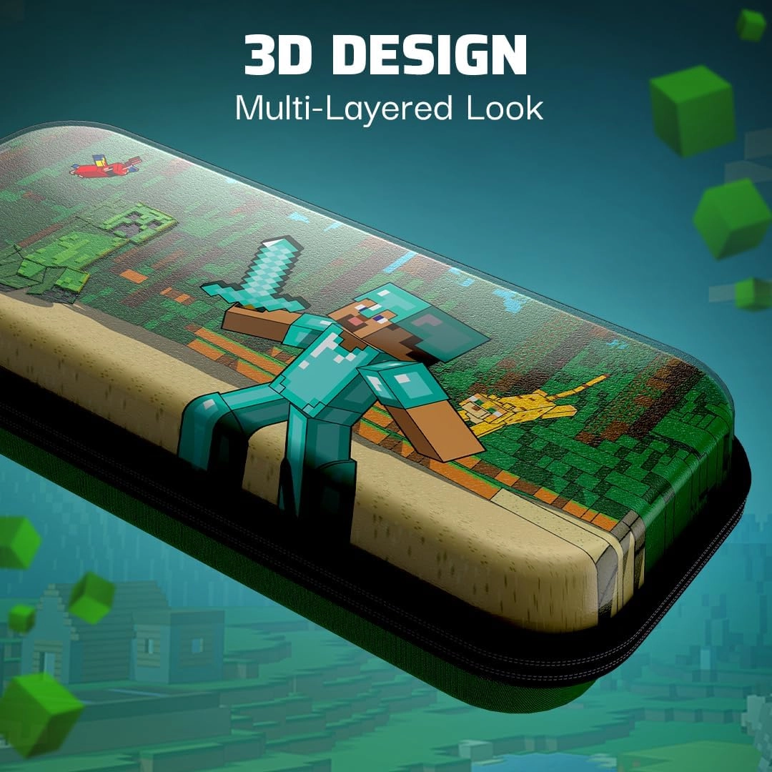 Travel Case - NSW MINECRAFT FOREST BATTLE GLOW