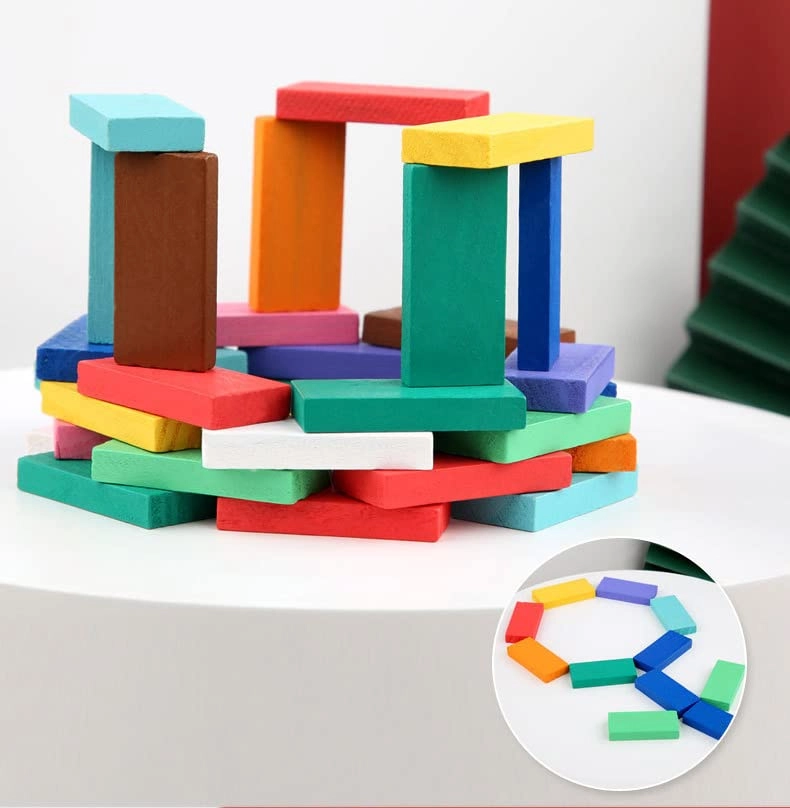 Wooden Building Blocks - 100pcs