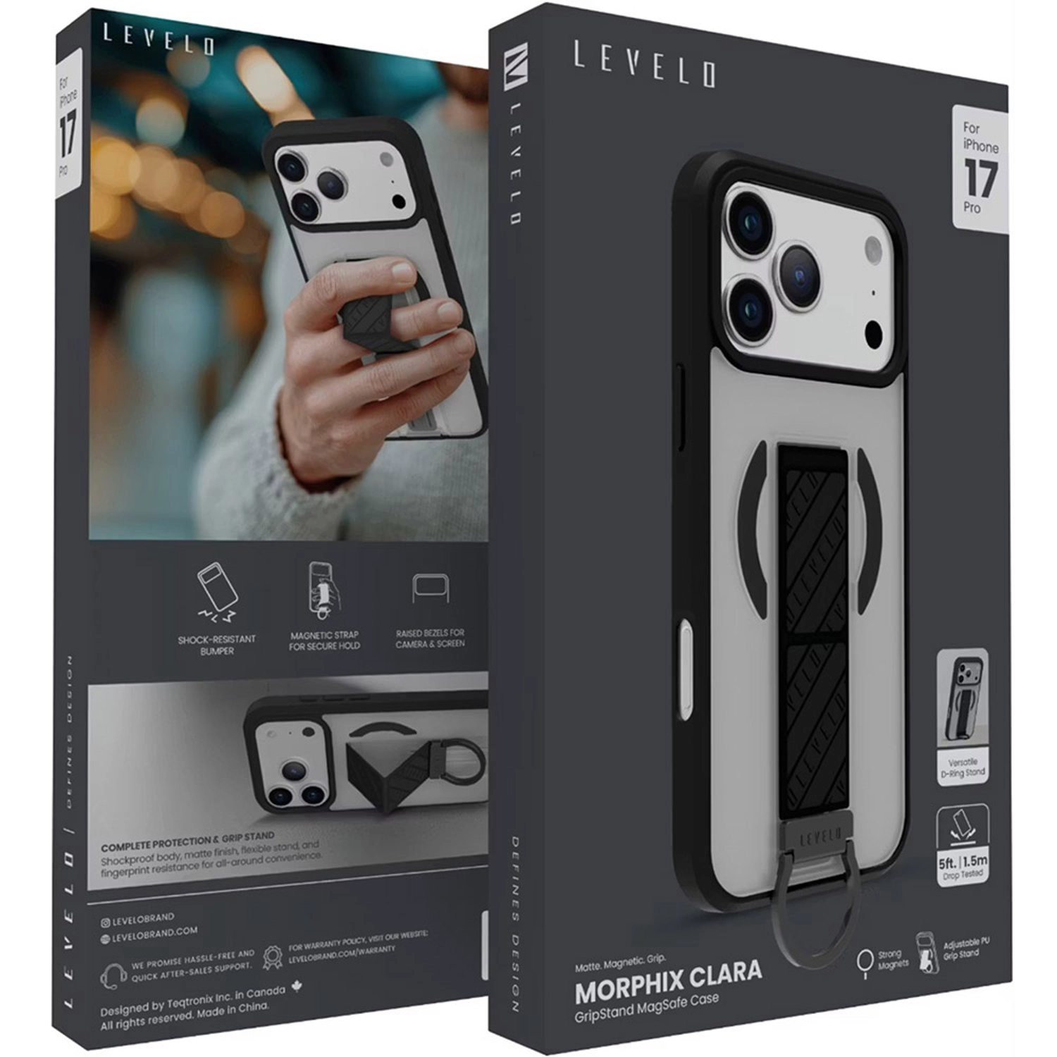 Morphix GripStand Case for iPhone 17 Pro Max