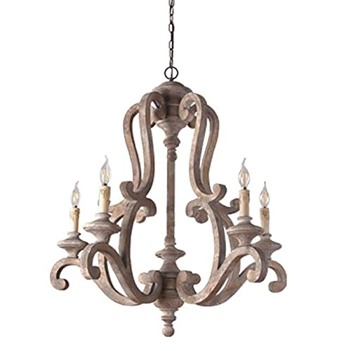 E14 American Retro Chandelier - 5 Heads 40x60cm