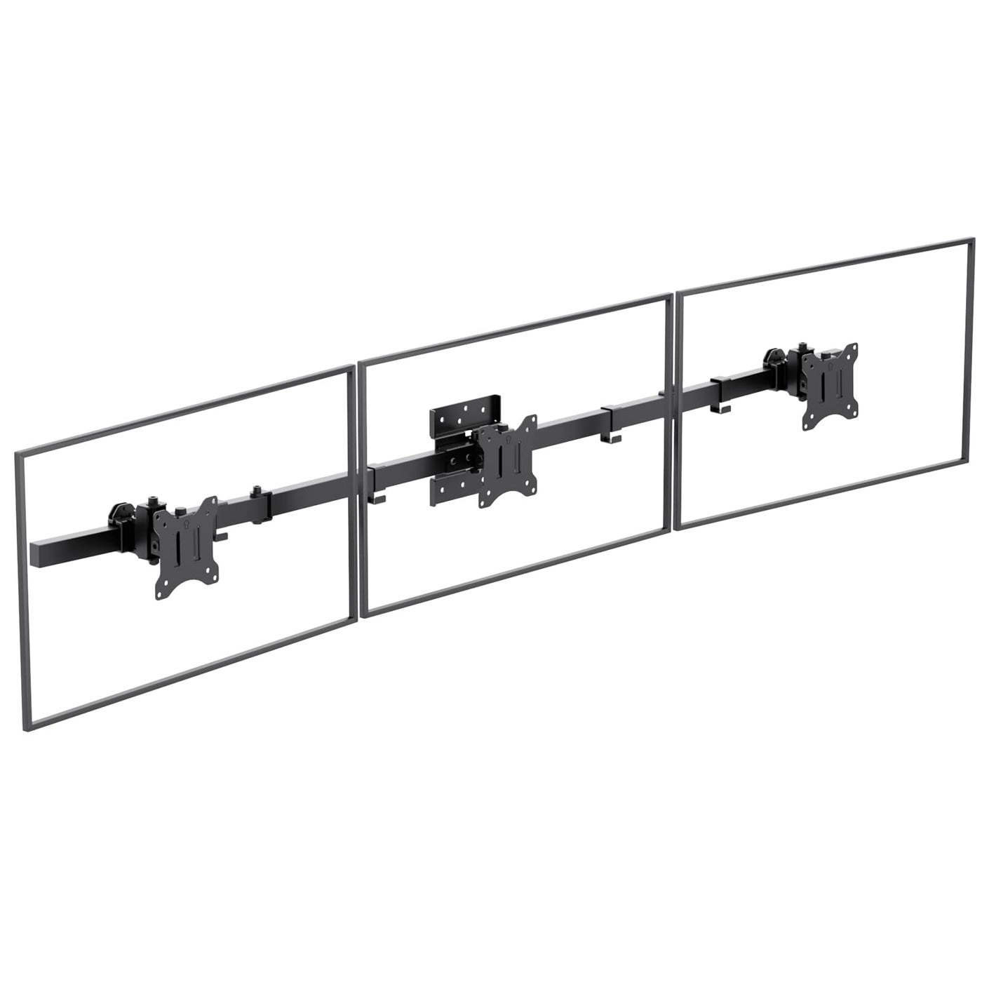 WALI Triple Monitor Wall Mount - 3 17 to 32 Inch 75x75/100x100mm